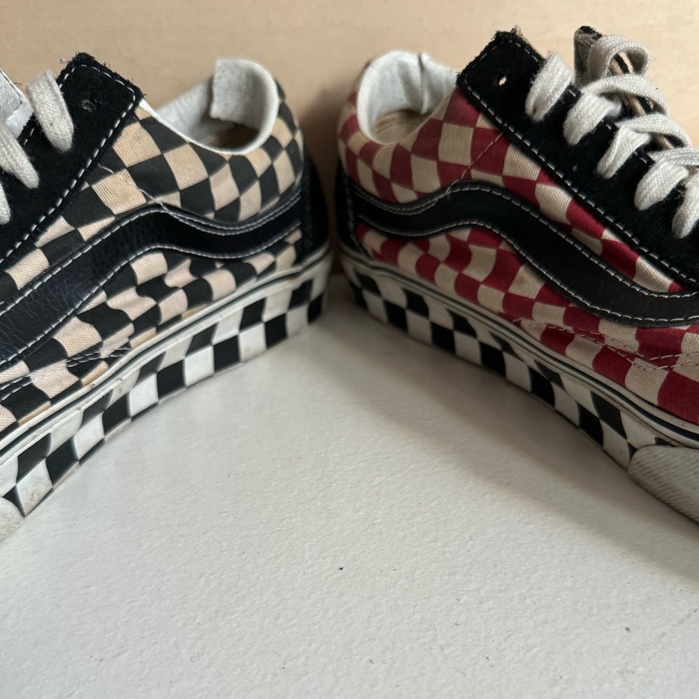 Vans Old Skool Checkerboard Multi Color Rasta Siz… - image 2